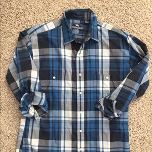 Men’s Lightweight Plaid Casual Button Down